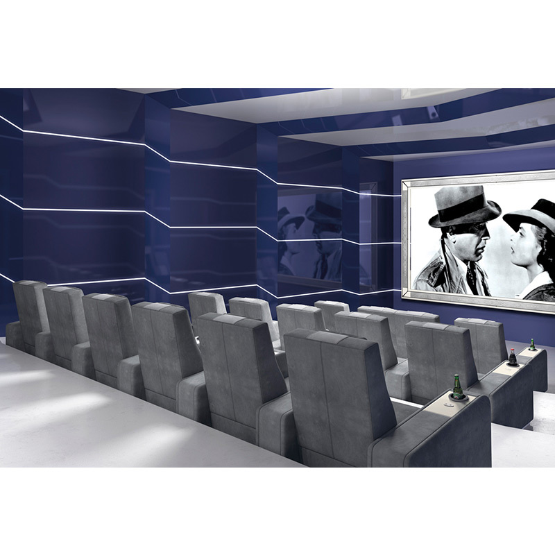 Four-seat video room private cinema sofa luxury, all-electric stretching function