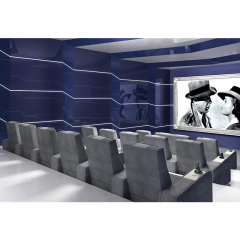 Four-seat video room private cinema sofa luxury, all-electric stretching function