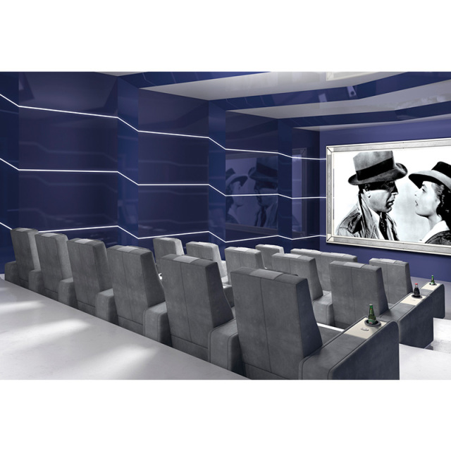 Four-seat video room private cinema sofa luxury, all-electric stretching function