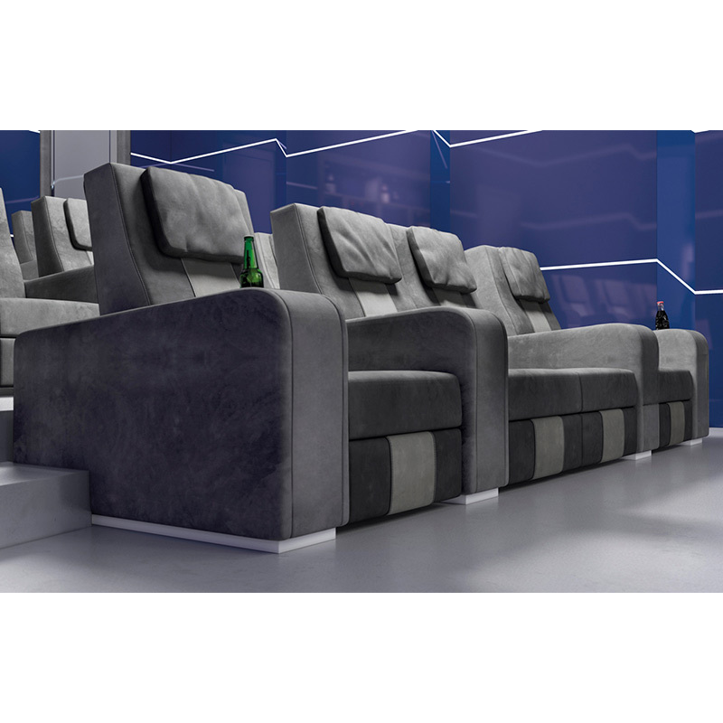 Four-seat video room private cinema sofa luxury, all-electric stretching function