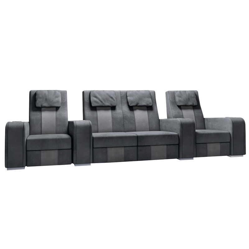 Four-seat video room private cinema sofa luxury, all-electric stretching function