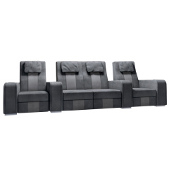 Four-seat video room private cinema sofa luxury, all-electric stretching function
