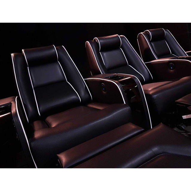 Single seat video room private cinema sofa luxury, all-electric stretching function