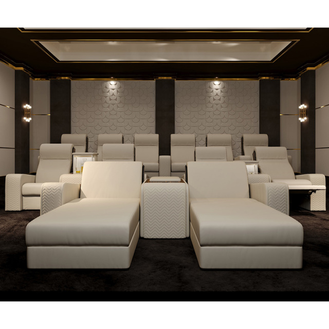 chaise video room private cinema sofa luxury, all-electric stretching function