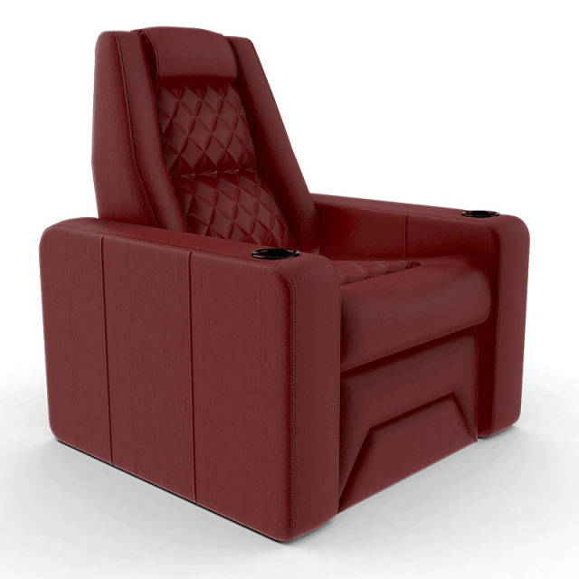Single seat video room private cinema sofa luxury, all-electric stretching function