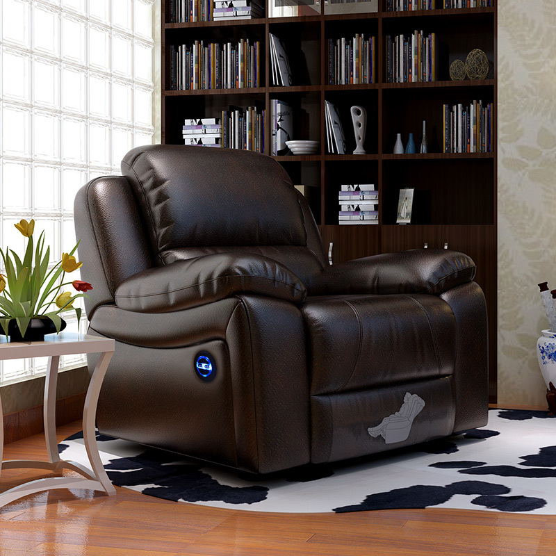 Single seat video room private cinema sofa luxury, all-electric stretching function