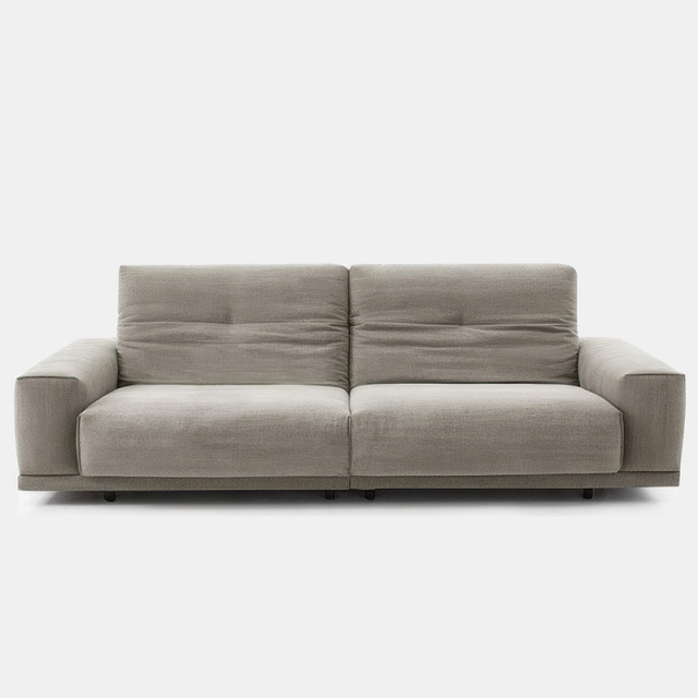 Electric multi-functional retractable sofa,leathaire fabrics sofa living room furniture in line combination, two seat sofa