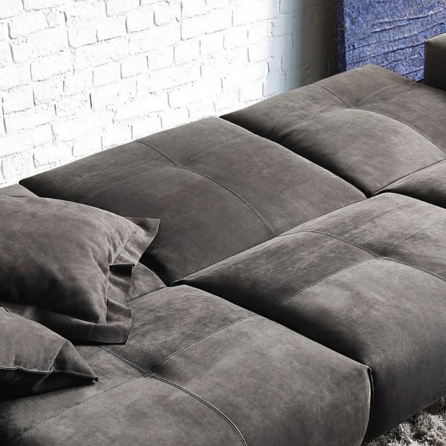 Electric multi-functional retractable sofa,leathaire fabrics sofa living room furniture in line combination, two seat sofa and chaise and Square stool