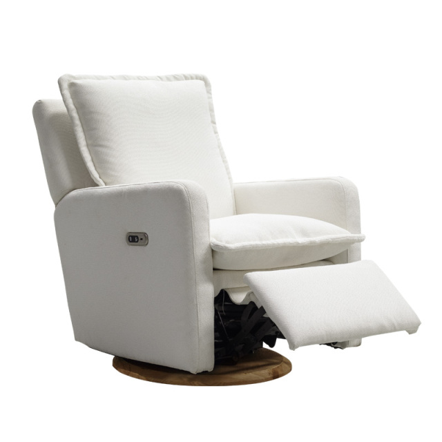 Full fabric comfortable Four silent motors electric leisure chair, home small multi-functional sofa recliner