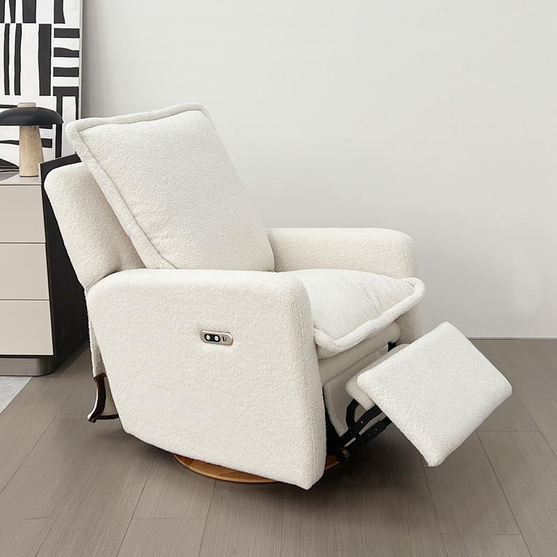 Full fabric comfortable Four silent motors electric leisure chair, home small multi-functional sofa recliner