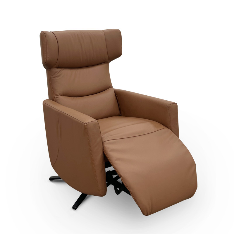 Contact surface cowhide fabric comfortable double mute motor electric leisure chair, small multi-functional sofa recliner for home