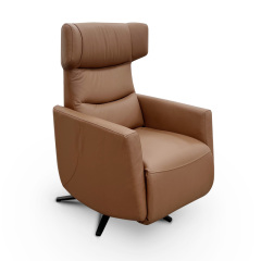 Contact surface cowhide fabric comfortable double mute motor electric leisure chair, small multi-functional sofa recliner for home