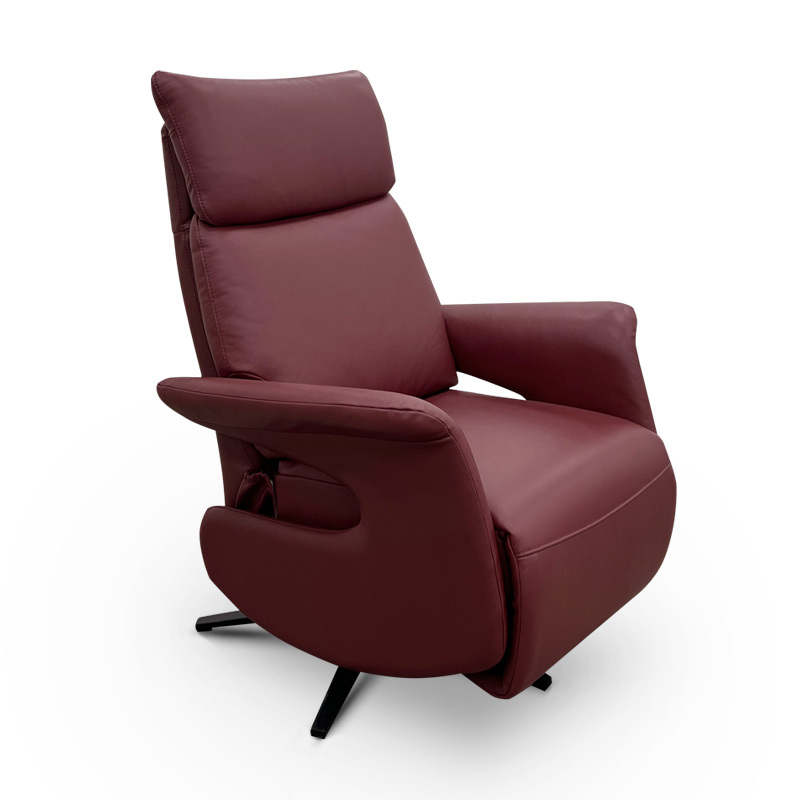 Contact surface cowhide fabric comfortable double mute motor electric leisure chair, small multi-functional sofa recliner for home