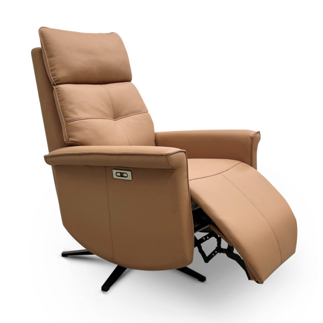 Contact surface cowhide fabric comfortable double mute motor electric leisure chair, small multi-functional sofa recliner for home