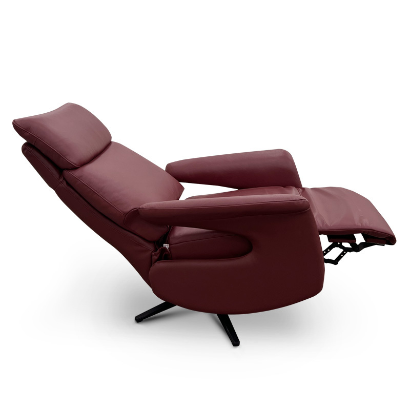 Contact surface cowhide fabric comfortable double mute motor electric leisure chair, small multi-functional sofa recliner for home