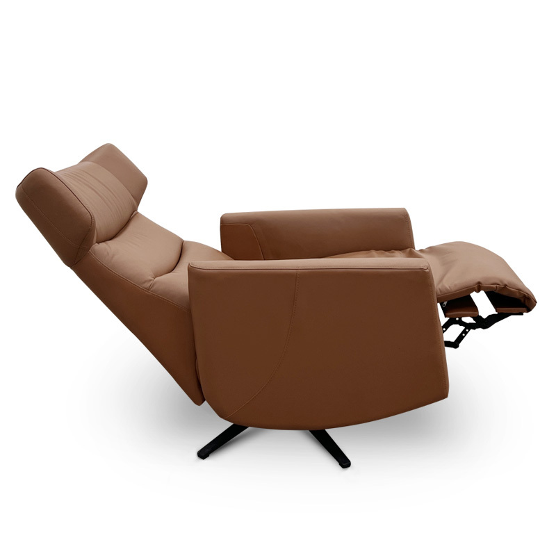 Contact surface cowhide fabric comfortable double mute motor electric leisure chair, small multi-functional sofa recliner for home