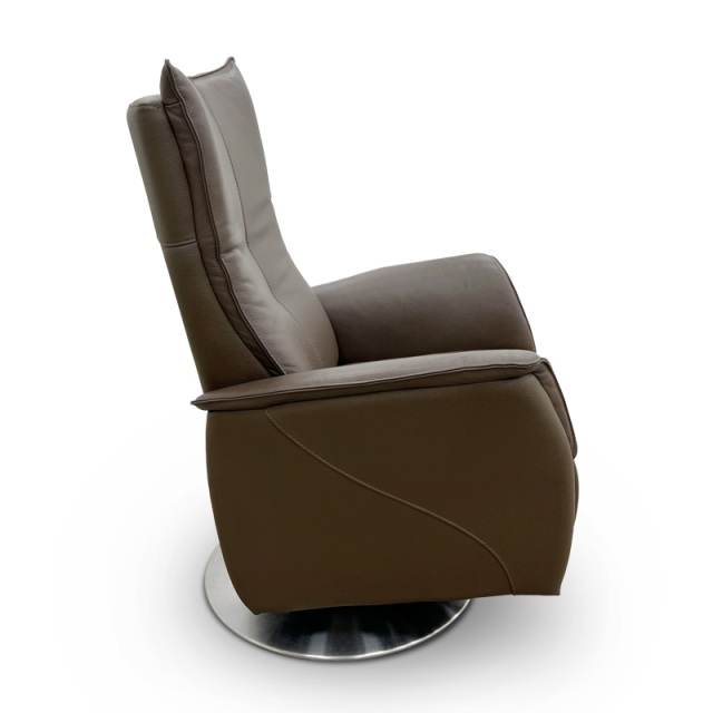 Contact surface cowhide fabric comfortable double mute motor electric leisure chair, small multi-functional sofa recliner for home