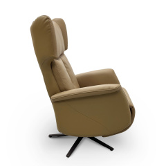 Contact surface cowhide fabric comfortable double mute motor electric leisure chair, small multi-functional sofa recliner for home