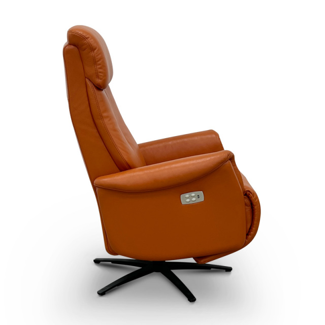 Contact surface cowhide fabric comfortable double mute motor electric leisure chair, small multi-functional sofa recliner for home