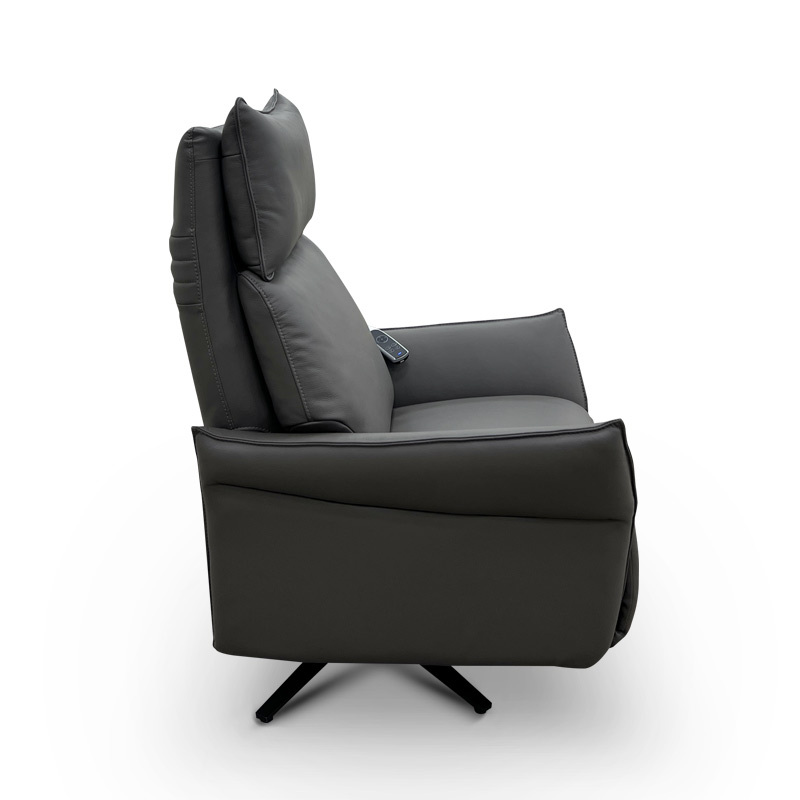 Contact surface cowhide fabric comfortable three mute motor electric leisure chair, small multi-functional sofa recliner for home