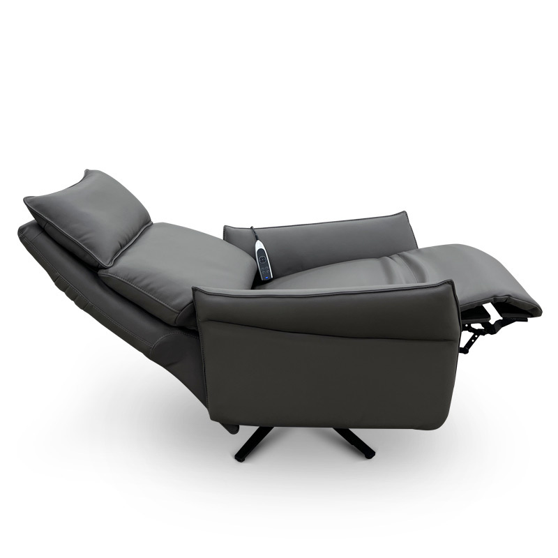 Contact surface cowhide fabric comfortable three mute motor electric leisure chair, small multi-functional sofa recliner for home