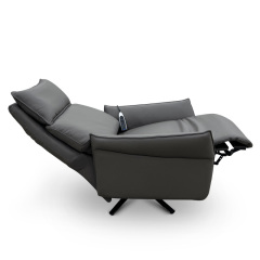 Contact surface cowhide fabric comfortable three mute motor electric leisure chair, small multi-functional sofa recliner for home