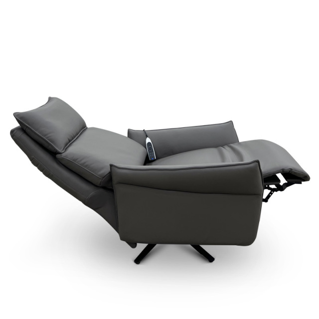 Contact surface cowhide fabric comfortable three mute motor electric leisure chair, small multi-functional sofa recliner for home