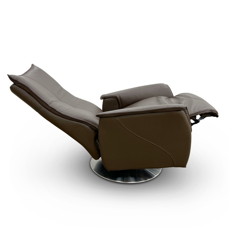 Contact surface cowhide fabric comfortable double mute motor electric leisure chair, small multi-functional sofa recliner for home