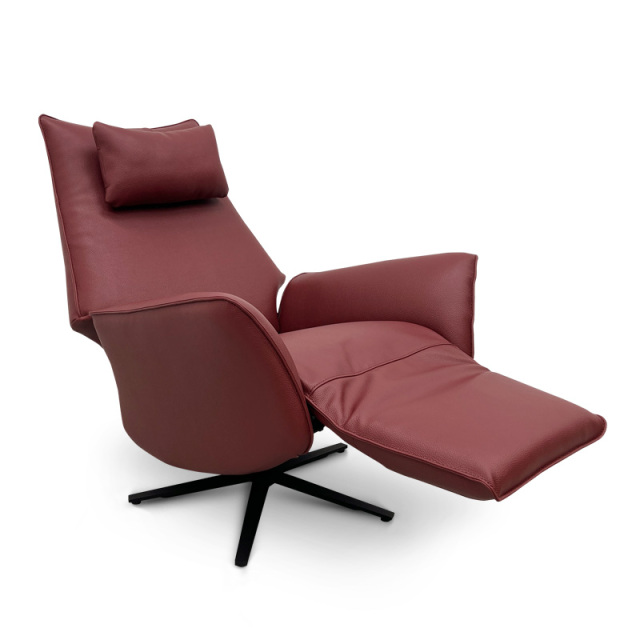 Contact surface cowhide fabric comfortable double mute motor electric leisure chair, small multi-functional sofa recliner for home