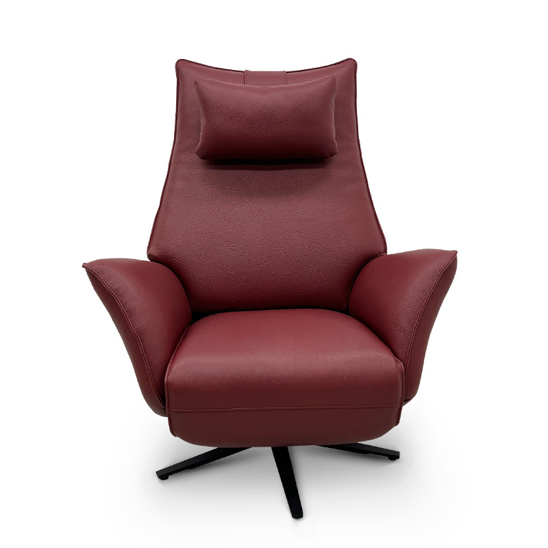 Contact surface cowhide fabric comfortable double mute motor electric leisure chair, small multi-functional sofa recliner for home