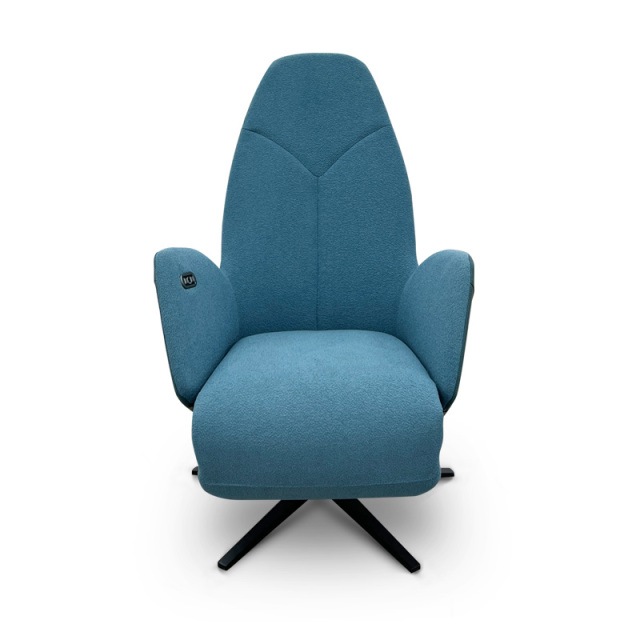 The collision of leather and fabric comfortable double mute motor electric leisure chair, small multi-functional sofa recliner for home