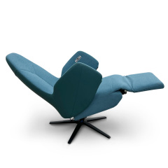 The collision of leather and fabric comfortable double mute motor electric leisure chair, small multi-functional sofa recliner for home
