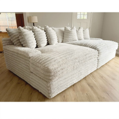Compression sofa, Oasis sofa , super wide seated deep velvet fabric sofa Large villa plush cinema sofa