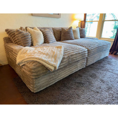 Compression sofa, Oasis sofa , super wide seated deep velvet fabric sofa Large villa plush cinema sofa