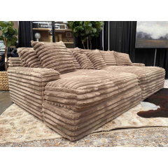 Compression sofa, Oasis sofa , super wide seated deep velvet fabric sofa Large villa plush cinema sofa