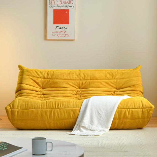 Togo Sofa，no frame compression roll sofa，abric sofa, living room furniture，2-seater- sofa