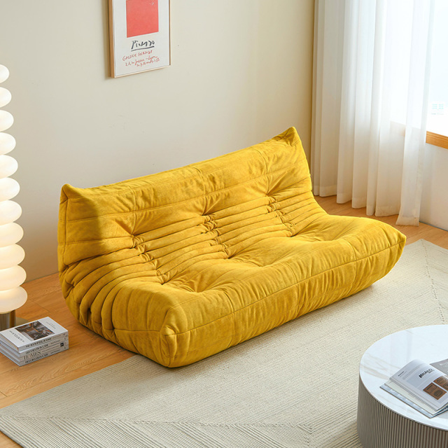 Togo Sofa，no frame compression roll sofa，abric sofa, living room furniture，2-seater- sofa