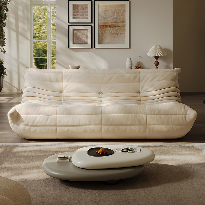 Togo Sofa，no frame compression roll sofa，abric sofa, living room furniture，2-seater- sofa