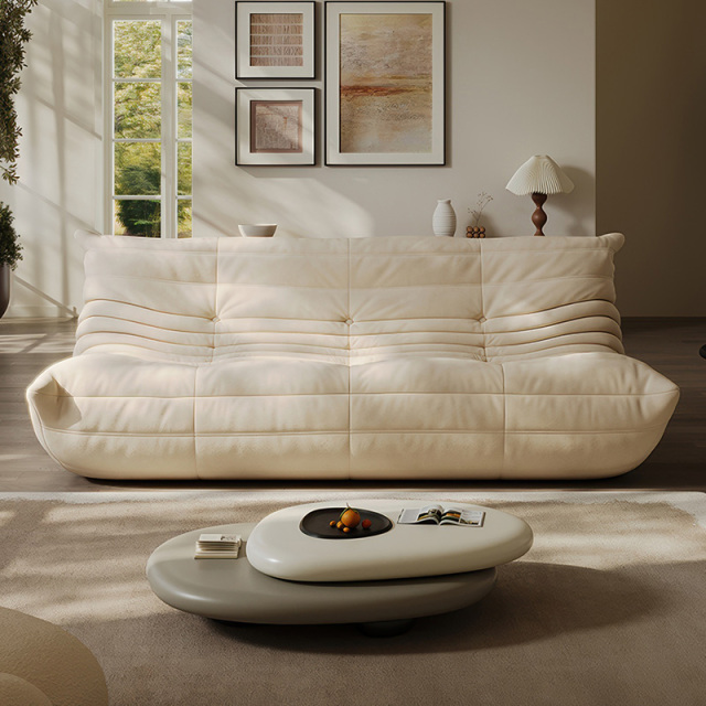 Togo Sofa，no frame compression roll sofa，abric sofa, living room furniture，2-seater- sofa