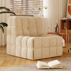 kashima sofa，no frame compression roll sofa，abric sofa, living room furniture，1-seater- sofa