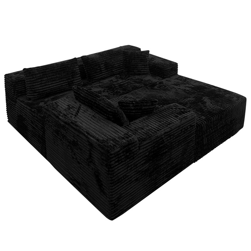 Shar Pei sofa compression sofa, two chaise，fabric sofa, living room furniture
