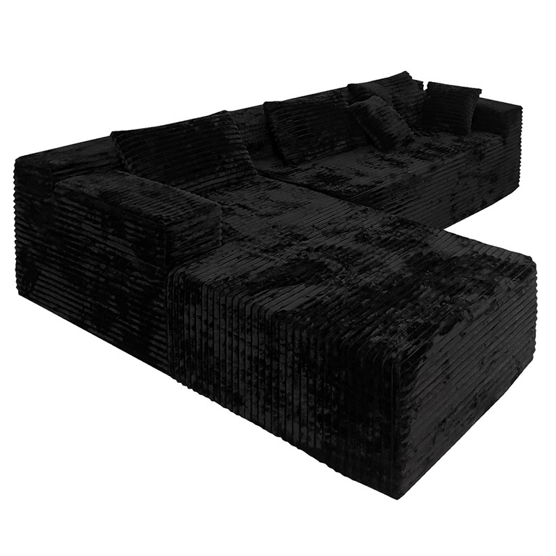 Shar Pei sofa compression sofa, two seat sofa and chaise，fabric sofa, living room furniture