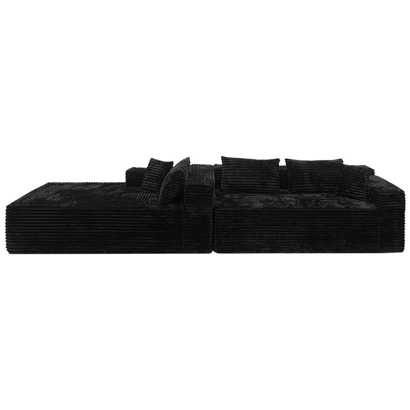 Shar Pei sofa compression sofa, four seat sofa and chaise，fabric sofa, living room furniture