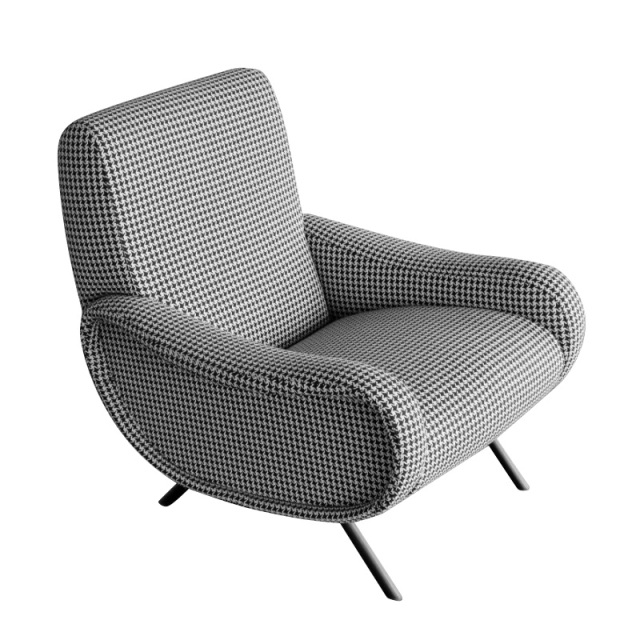 Modern simple armchair Nordic light luxury sofa chair leisure living room fabric designer single chair