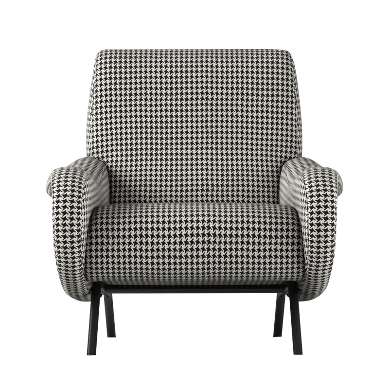 Modern simple armchair Nordic light luxury sofa chair leisure living room fabric designer single chair