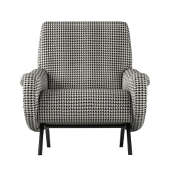 Modern simple armchair Nordic light luxury sofa chair leisure living room fabric designer single chair