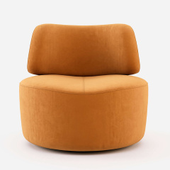 Nordic simple Japanese single fabric sofa small bedroom leisure technology cloth creative network red sofa chair