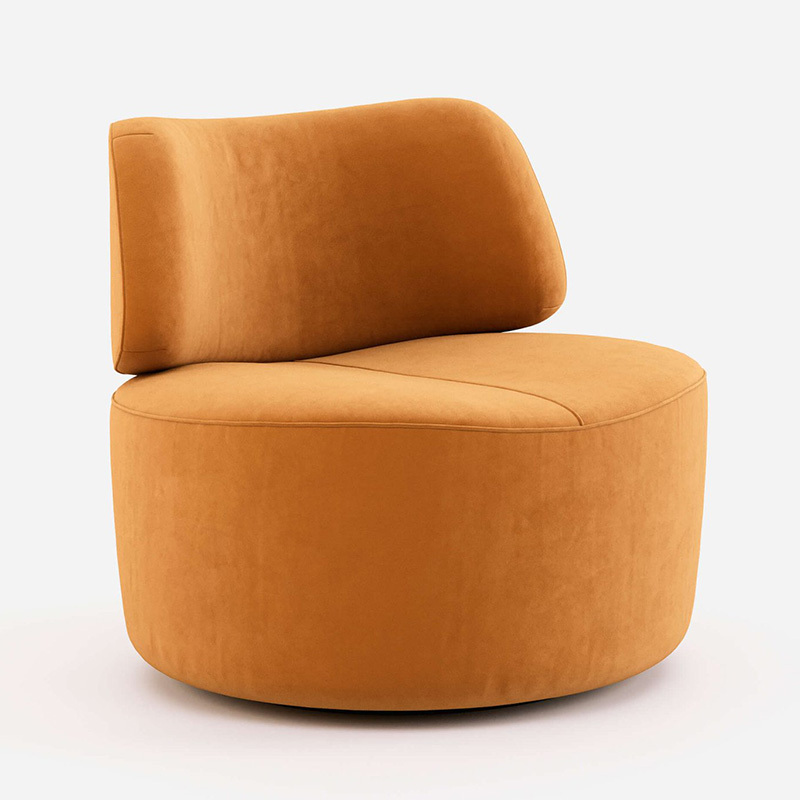 Nordic simple Japanese single fabric sofa small bedroom leisure technology cloth creative network red sofa chair