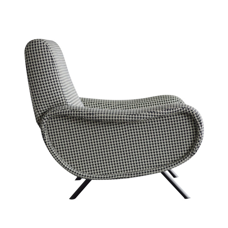 Modern simple armchair Nordic light luxury sofa chair leisure living room fabric designer single chair