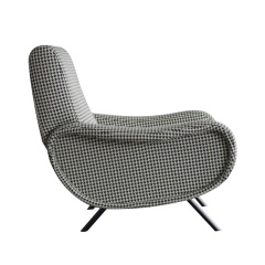 Modern simple armchair Nordic light luxury sofa chair leisure living room fabric designer single chair